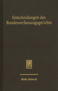 Abbildung von: Entscheidungen des Bundesverfassungsgerichts (BVerfGE) - Band 159 - Mohr Siebeck