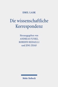 Abbildung von: Die wissenschaftliche Korrespondenz - Mohr Siebeck