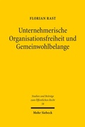 Cover: Unternehmerische Organisationsfreiheit und Gemeinwohlbelange - Mohr Siebeck