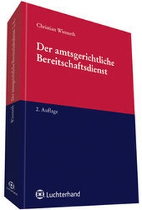 Abbildung von: Der amtsgerichtliche Bereitschaftsdienst - Luchterhand