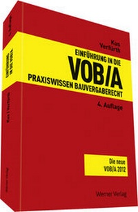 Abbildung von: Einführung in die VOB/A - Werner