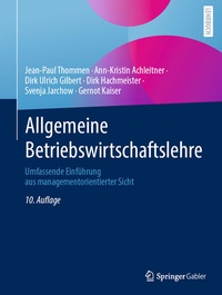 Abbildung von: Allgemeine Betriebswirtschaftslehre - Springer Gabler