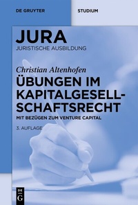 Abbildung von: Übungen im Kapitalgesellschaftsrecht - De Gruyter