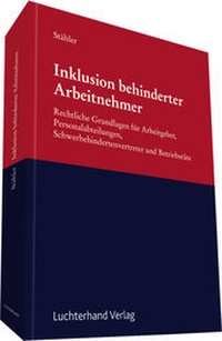 Abbildung von: Inklusion behinderter Arbeitnehmer - Luchterhand