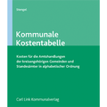 Cover: Kommunale Kostentabelle - Carl Link Verlag