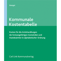 Enlarge image Cover: Kommunale Kostentabelle - Carl Link Verlag