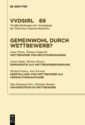 Abbildung von: Gemeinwohl durch Wettbewerb? - De Gruyter