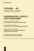 Cover: Gemeinwohl durch Wettbewerb? - De Gruyter