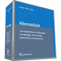 Abbildung von:  Altersteilzeit von Arbeitnehmern in Öffentlichen Verwaltungen, Einrichtungen, Unternehmen und Sparkassen - Luchterhand