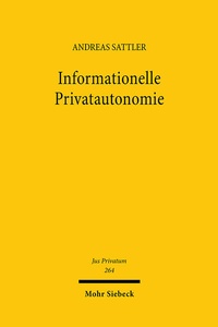 Bild: Informationelle Privatautonomie - Mohr Siebeck
