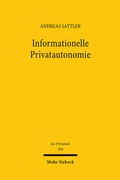 Cover: Informationelle Privatautonomie - Mohr Siebeck