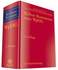 Abbildung von: Kölner Kommentar zum WpHG - Carl Heymanns Verlag