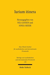 Abbildung von: Iurium itinera - Mohr Siebeck