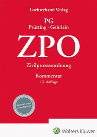 Abbildung von: ZPO - Kommentar - Luchterhand