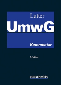 Abbildung von: UmwG - Otto Schmidt Verlag
