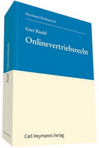 Abbildung von: Onlinevertriebsrecht - Carl Heymanns Verlag