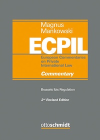 Enlarge image Cover: Brussels Ibis Regulation - Commentary - Band 1 - Otto Schmidt Verlag