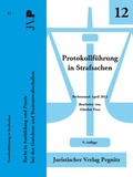 Bild: Protokollf&uuml;hrung in Strafsachen - Juristischer Verlag Pegnitz