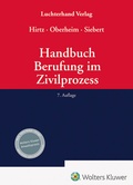 Abbildung von: Handbuch Berufung im Zivilprozess - Luchterhand