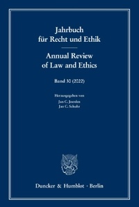 Abbildung von: Jahrbuch für Recht und Ethik (JRE) / Annual Review of Law and Ethics - Duncker & Humblot