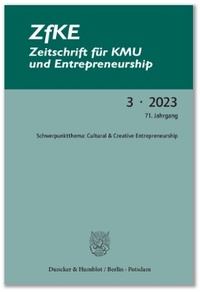 Abbildung von: ZfKE - Zeitschrift für KMU und Entrepreneurship - Online - Duncker & Humblot