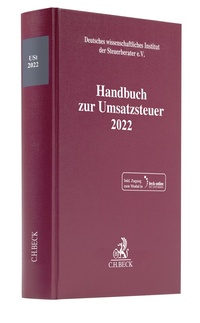 Abbildung von: Handbuch zur Umsatzsteuer 2022 - C.H. Beck