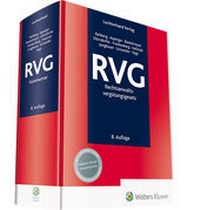 Abbildung von: RVG - Rechtsanwaltsvergütungsgesetz - Luchterhand