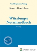 Cover: W&uuml;rzburger Notarhandbuch - Carl Heymanns Verlag
