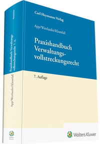 Abbildung von: Praxishandbuch Verwaltungsvollstreckungsrecht - Carl Heymanns Verlag