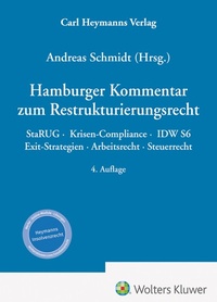 Abbildung von: Hamburger Kommentar zum Restrukturierungsrecht - Carl Heymanns Verlag