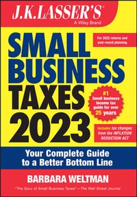 Bild vergrößern Bild: J.K. Lasser's Small Business Taxes 2023 - Wiley