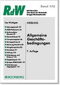 Abbildung von: Allgemeine Geschäftsbedingungen - Boorberg