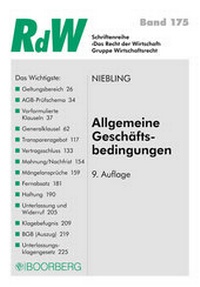 Abbildung von: Allgemeine Geschäftsbedingungen - Boorberg