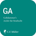 Cover: GA - Goltdammer's Archiv f&uuml;r Strafrecht online - C.F. M&uuml;ller