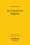 Abbildung von: Der Vorbehalt des Möglichen - Mohr Siebeck