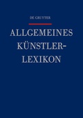 Cover: Allgemeines K&uuml;nstlerlexikon (AKL)  - De Gruyter