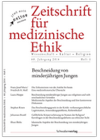 Abbildung von: Zeitschrift für medizinische Ethik - BRILL | mentis