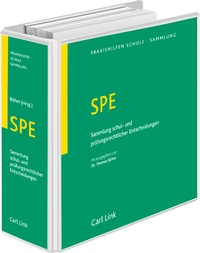 Abbildung von: SPE Sammlung schul- und prüfungsrechtlicher Entscheidungen - Luchterhand