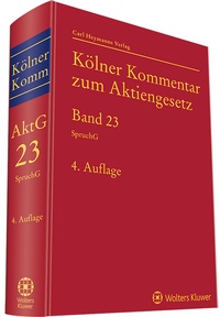 Abbildung von: Kölner Kommentar zum Aktiengesetz - Band 23 - Carl Heymanns Verlag