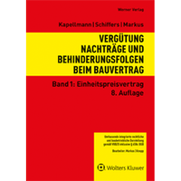 Abbildung von: Vergütung, Nachträge und Behinderungsfolgen beim Bauvertrag. Band 1: Einheitspreisvertrag - Werner