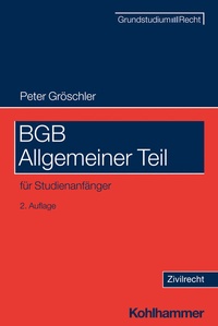 Abbildung von: BGB Allgemeiner Teil - Kohlhammer