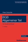 Cover: BGB Allgemeiner Teil - Kohlhammer