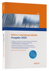 Abbildung von: Jahres-Lohnsteuertabelle 2020 - Rehm