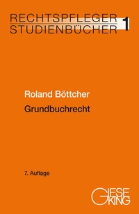Abbildung von: Grundbuchrecht - Gieseking