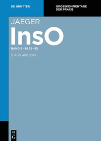 Abbildung von: Insolvenzordnung: InsO - De Gruyter
