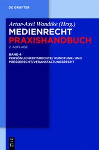 Abbildung von: Medienrecht. Praxishandbuch - De Gruyter