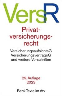 Abbildung von: Privatversicherungsrecht: VersR - dtv