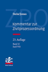 Abbildung von: Kommentar zur Zivilprozessordnung - Band 12 - Mohr Siebeck