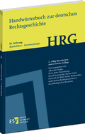 Cover: Handw&ouml;rterbuch zur deutschen Rechtsgeschichte (HRG)  - Erich Schmidt Verlag