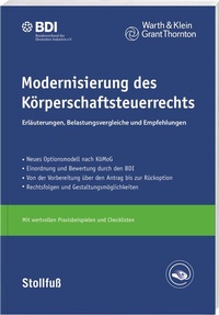 Abbildung von: Modernisierung des Körperschaftsteuerrechts - Stollfuß